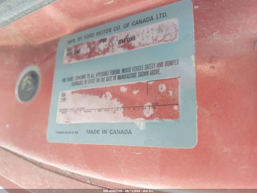 1982 Ford Escort Exp VIN: 2FABP0122CX171039 Lot: 42483165