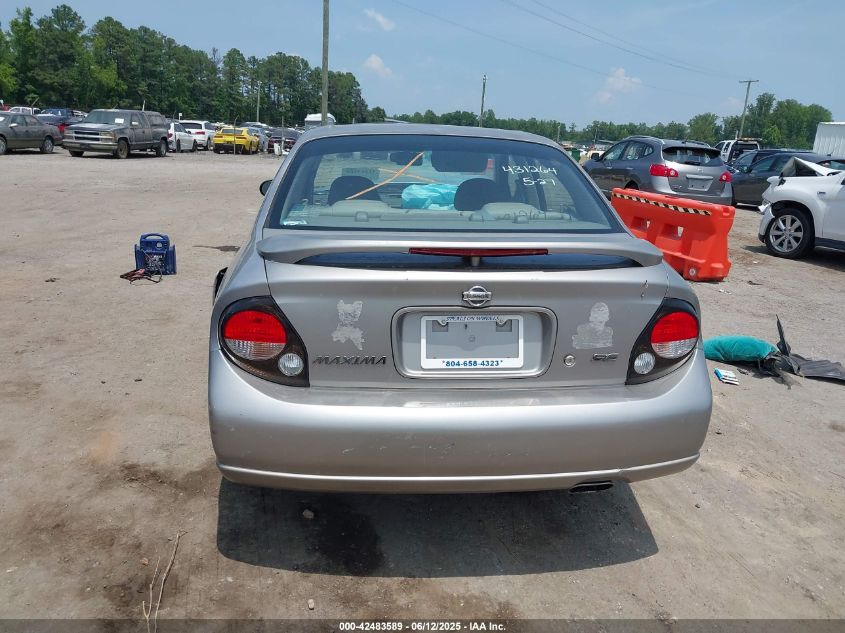 2000 Nissan Maxima Gle/Gxe/Se VIN: JN1CA31DXYT558934 Lot: 42483589