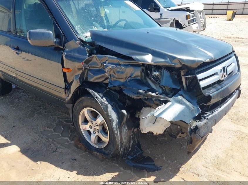 2006 Honda Pilot Ex VIN: 2HKYF18436H502396 Lot: 42484126