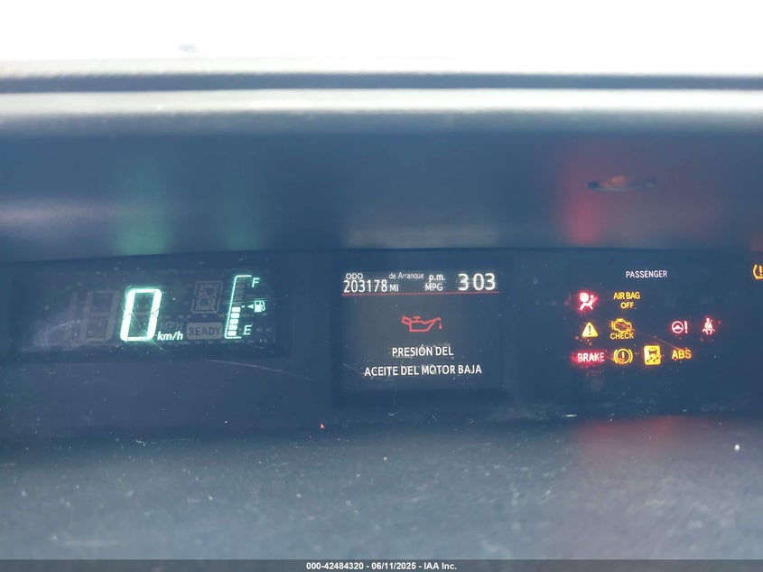 2012 TOYOTA PRIUS C VIN: JTDKDTB34C1501316