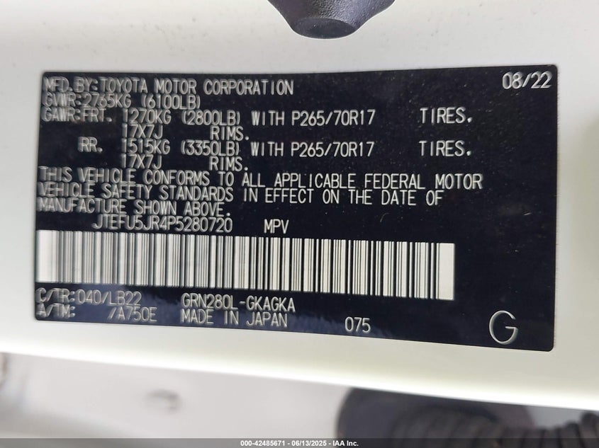 2023 TOYOTA 4RUNNER SR5 PREMIUM - JTEFU5JR4P5280720