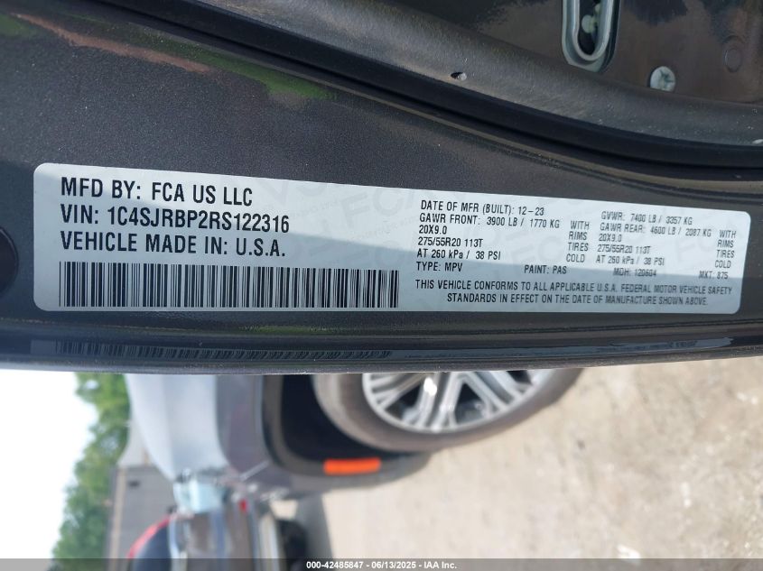 2024 Jeep Wagoneer - 1C4SJRBP2RS122316