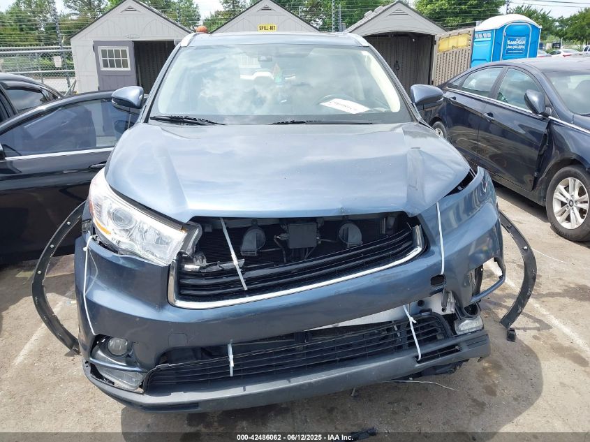 2015 Toyota Highlander Limited Platinum V6 VIN: 5TDYKRFH8FS101291 Lot: 42486062