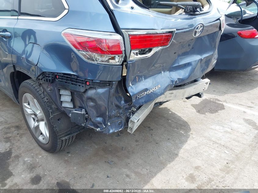2015 Toyota Highlander Limited Platinum V6 VIN: 5TDYKRFH8FS101291 Lot: 42486062