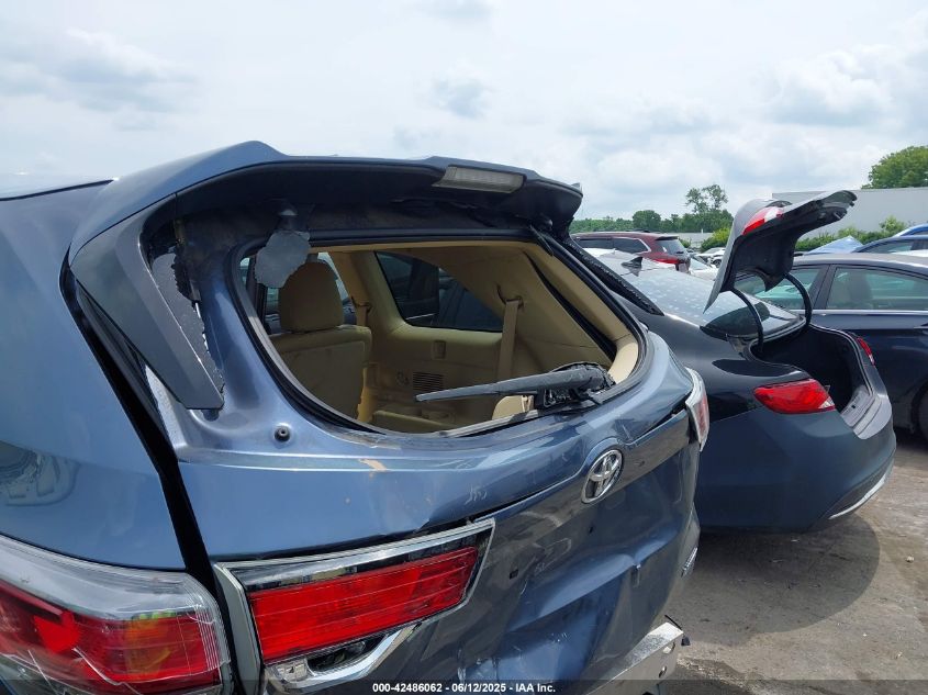 2015 Toyota Highlander Limited Platinum V6 VIN: 5TDYKRFH8FS101291 Lot: 42486062