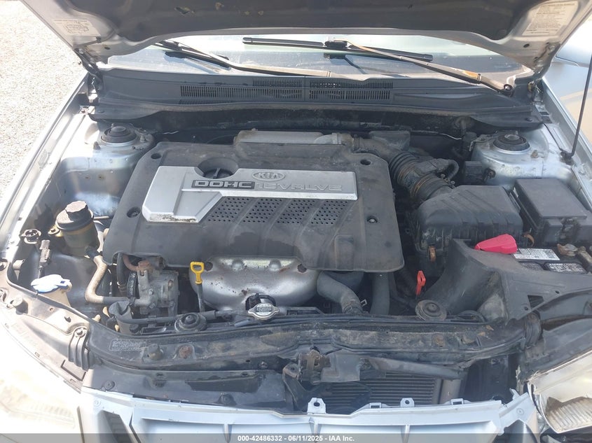 2006 KIA SPECTRA VIN: KNAFE121965236842