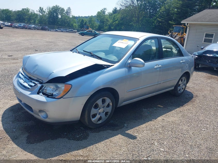 2006 KIA SPECTRA VIN: KNAFE121965236842