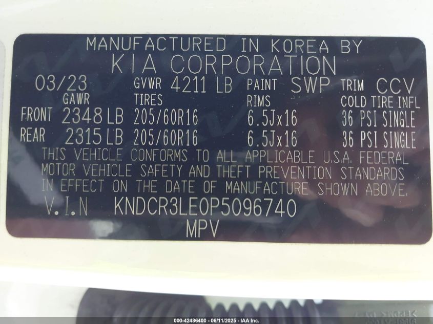 2023 KIA NIRO EX - KNDCR3LE0P5096740