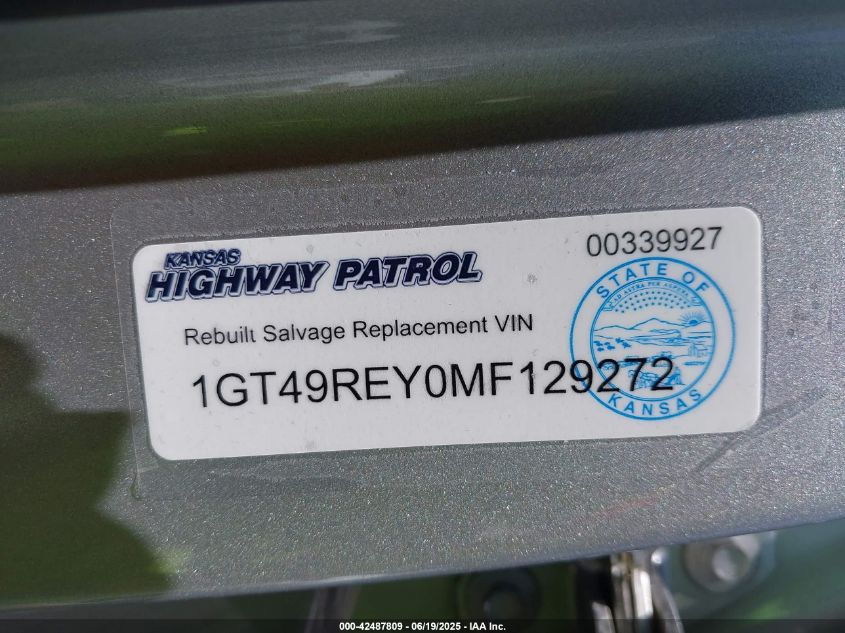 2021 GMC Sierra - 1GT49REY0MF129272