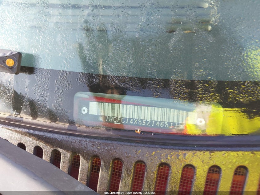 2005 Chevrolet Silverado 1500 Work Truck VIN: 1GCEC14X35Z146311 Lot: 42489501