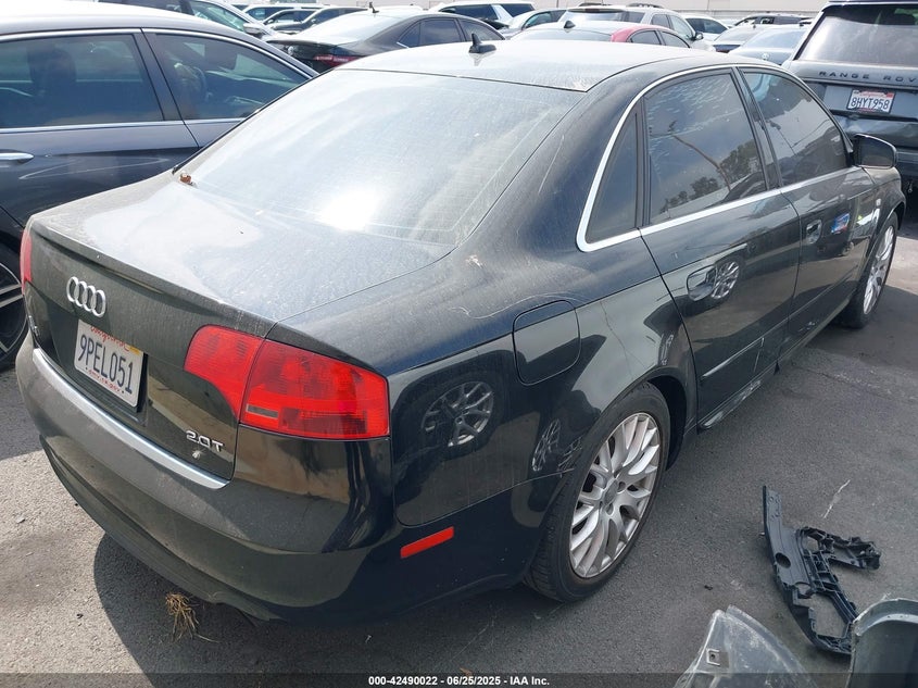 2008 AUDI A4 VIN: WAUAF78EX8A132486