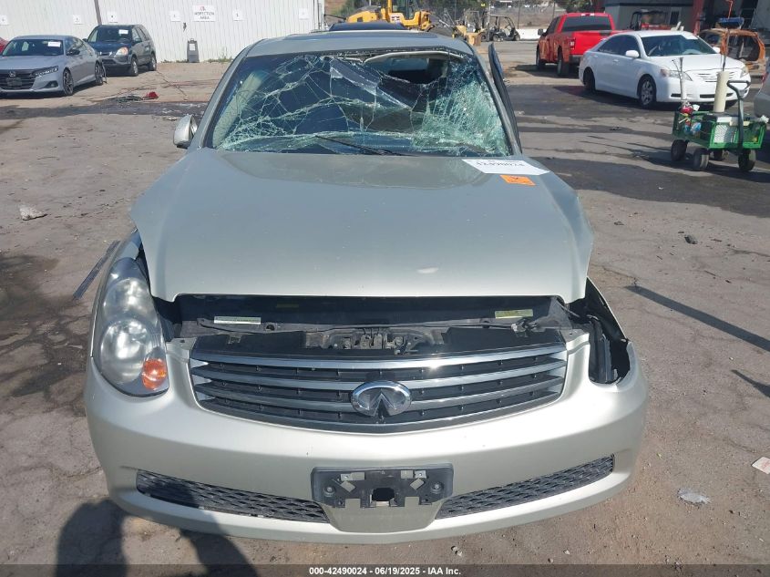 2006 Infiniti G35 VIN: JNKCV51E86M510537 Lot: 42490024