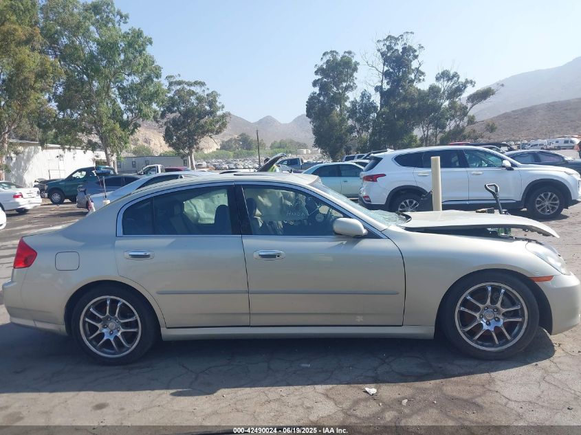 2006 Infiniti G35 VIN: JNKCV51E86M510537 Lot: 42490024
