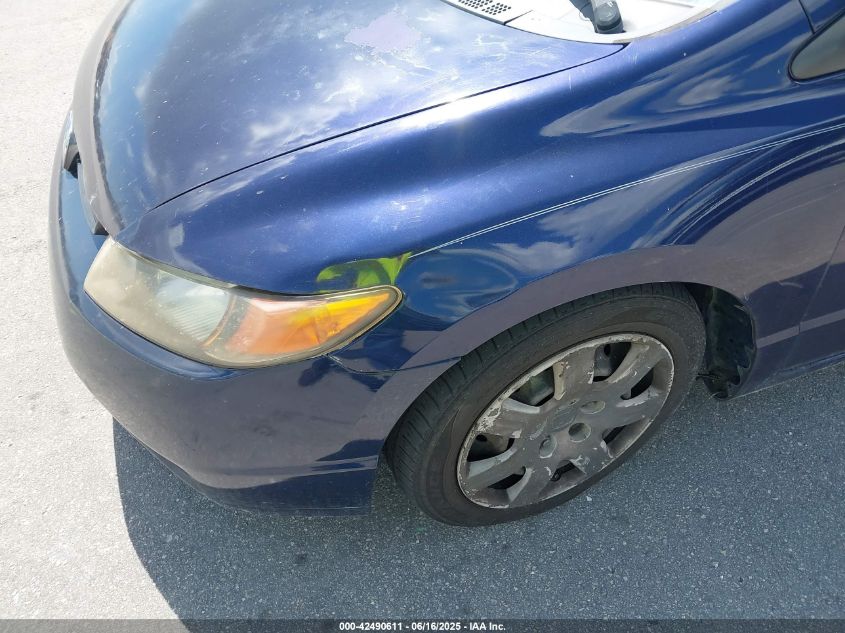 2008 Honda Civic Lx VIN: 2HGFG12658H548730 Lot: 42490611