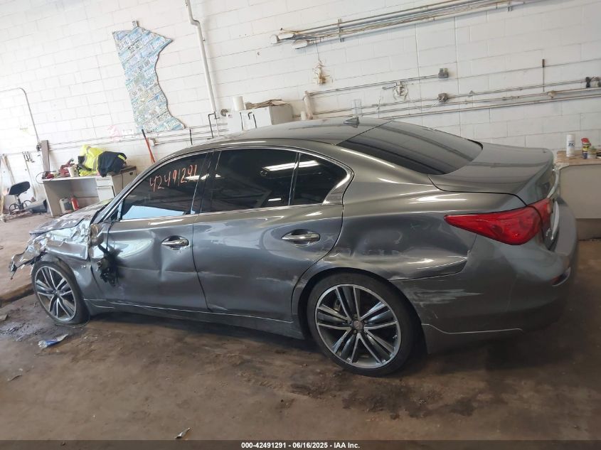 2014 Infiniti Q50 Premium/Sport VIN: JN1BV7AR9EM699910 Lot: 42491291