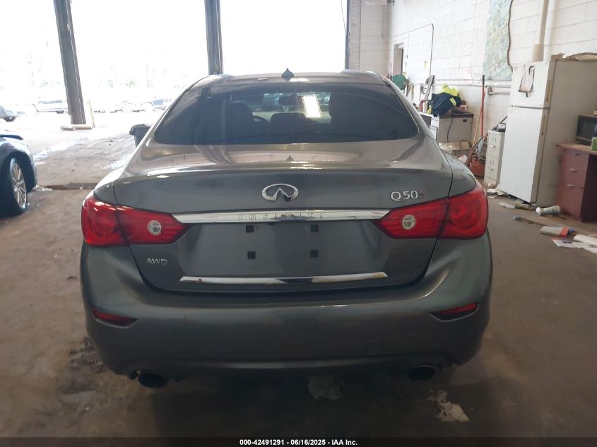 2014 Infiniti Q50 Premium/Sport VIN: JN1BV7AR9EM699910 Lot: 42491291