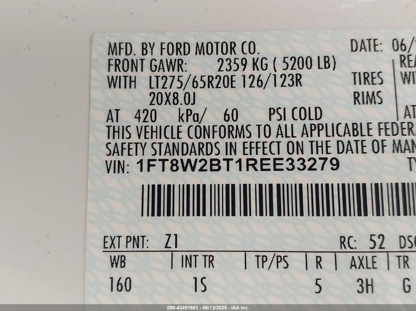 2024 Ford F-250 - 1FT8W2BT1REE33279