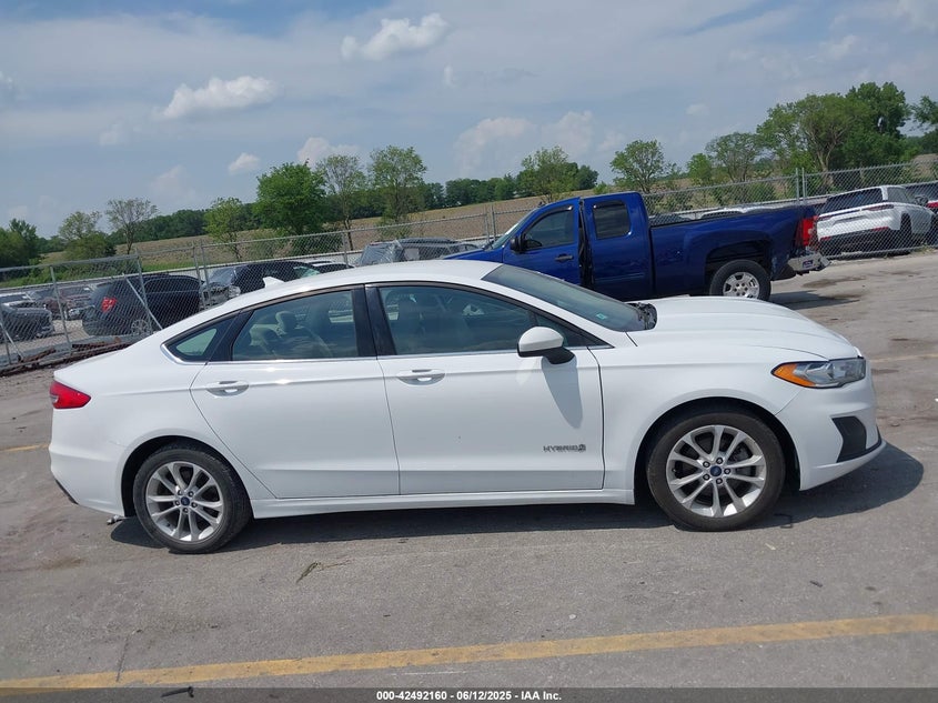 2019 FORD FUSION HYBRID VIN: 3FA6P0LU5KR226337