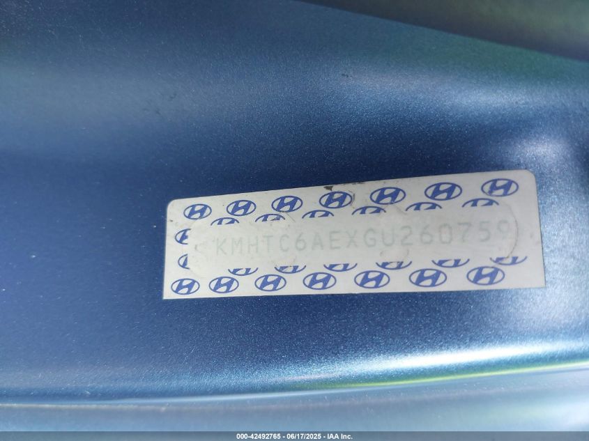 2016 Hyundai Veloster Turbo Rally Edition VIN: KMHTC6AEXGU260759 Lot: 42492765