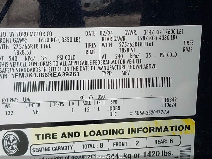 2024 Ford Expedition - 1FMJK1J86REA39261