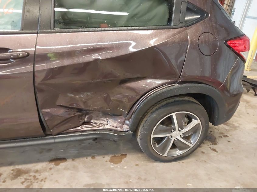 2022 Honda Hr-V Ex VIN: 3CZRU6H5XNM706822 Lot: 42493726