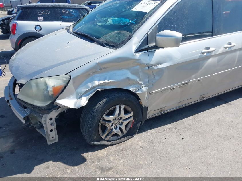 2006 Honda Odyssey Ex-L VIN: 5FNRL38766B442650 Lot: 42494033