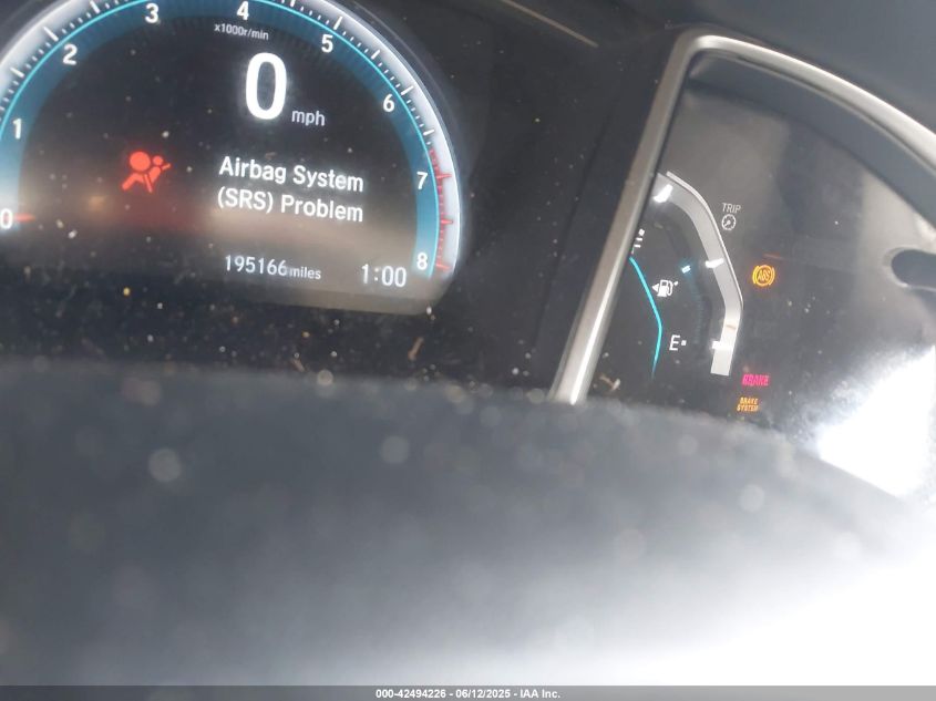 2016 Honda Civic Ex VIN: 19XFC2F79GE016250 Lot: 42494226