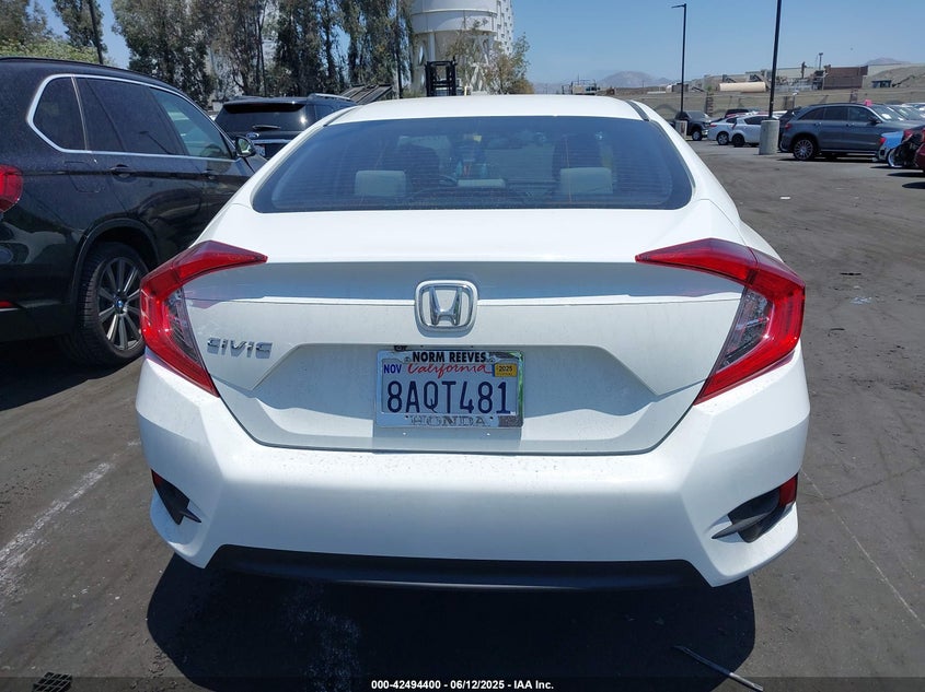 2017 HONDA CIVIC VIN: 19XFC2F51HE210593