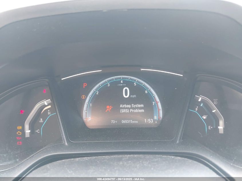 2019 Honda Civic Lx VIN: 2HGFC2F62KH560739 Lot: 42494797