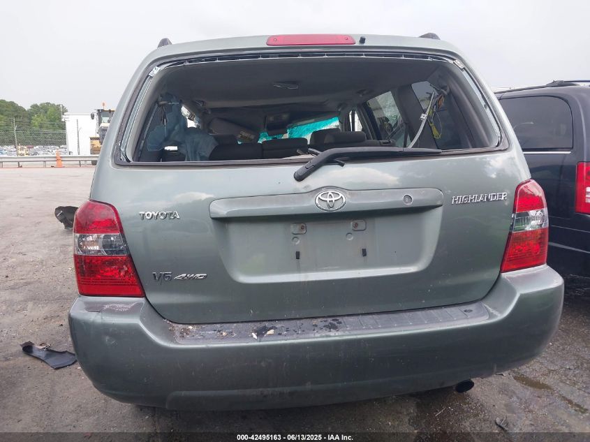 2005 Toyota Highlander V6 VIN: JTEEP21A550096215 Lot: 42495163