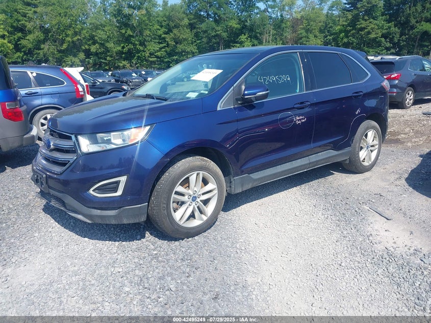 Vin: 2fmpk4j86gbc16167, lot: 42987966, ford edge sel 20162