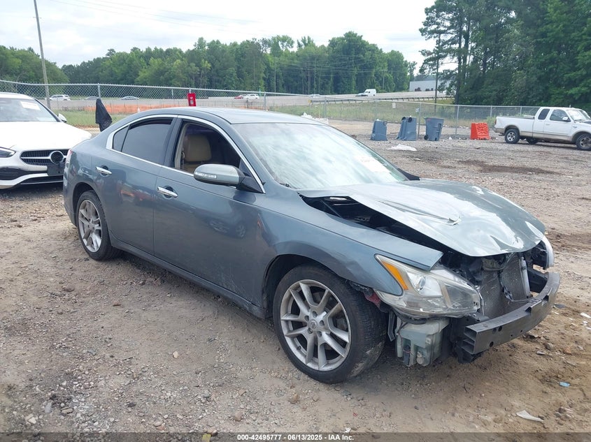 2009 Nissan Maxima 3.5 Sv grey sedan gasoline 1N4AA51E19C840475 photo #1