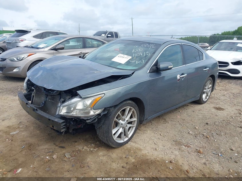 2009 Nissan Maxima 3.5 Sv grey sedan gasoline 1N4AA51E19C840475 photo #3