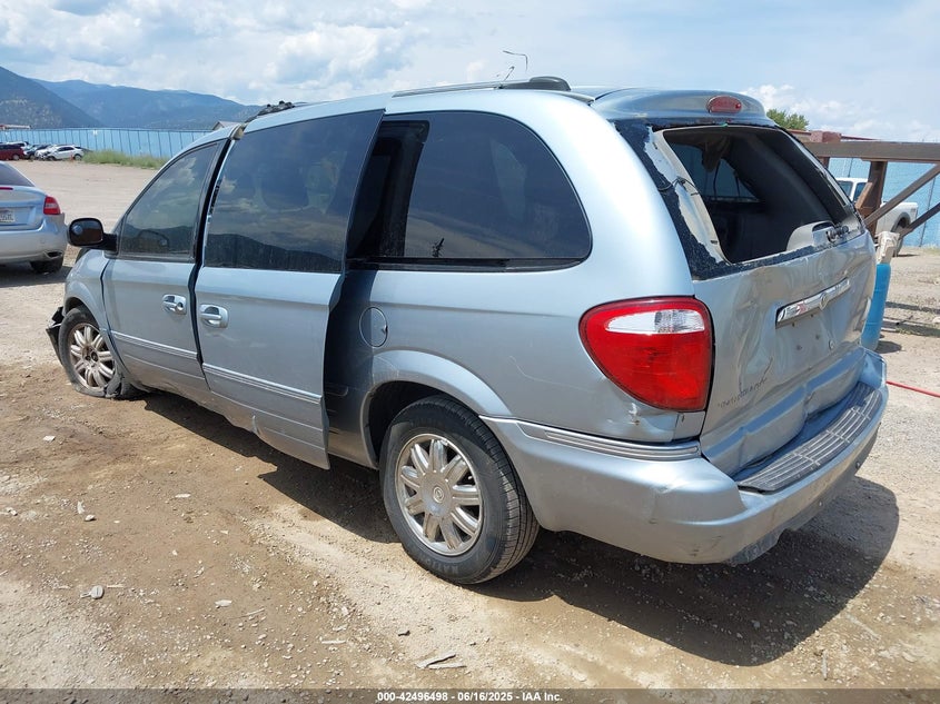 2005 Chrysler Town & Country Limited blue van gasoline 2C8GP64L05R365310 photo #4