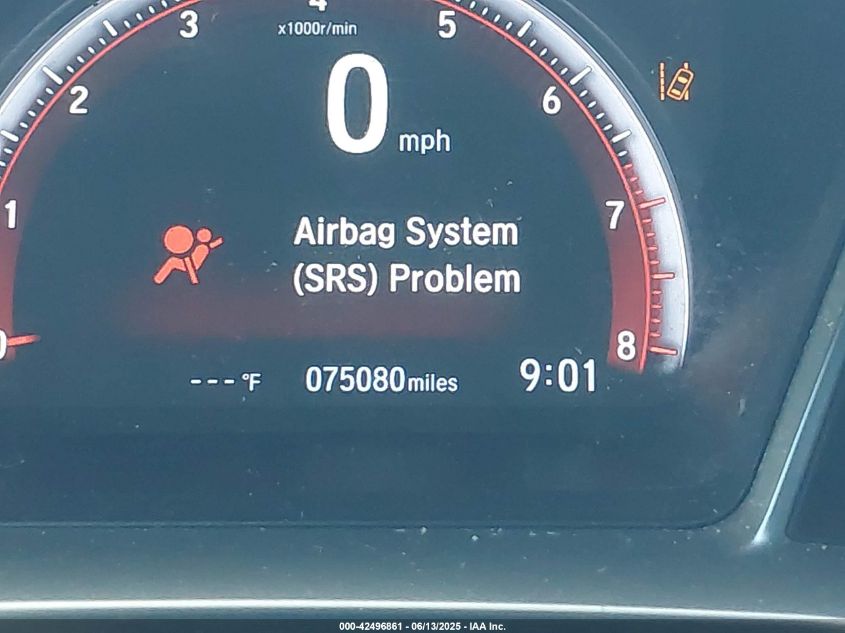 2019 Honda Civic Sport VIN: 2HGFC2F83KH543689 Lot: 42496861