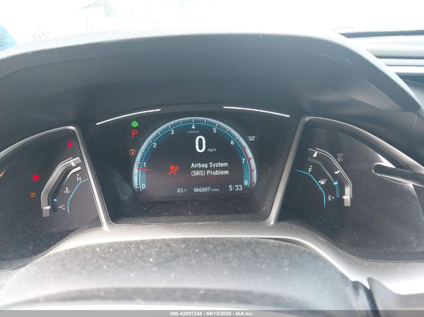 2017 Honda Civic Ex-L VIN: 19XFC1F79HE208179 Lot: 42497248