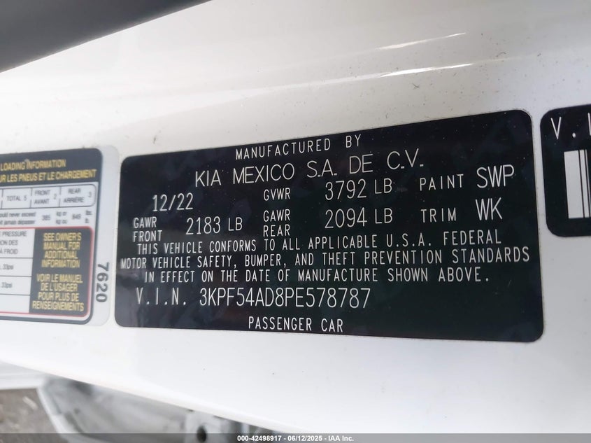 2023 KIA FORTE GT-LINE - 3KPF54AD8PE578787