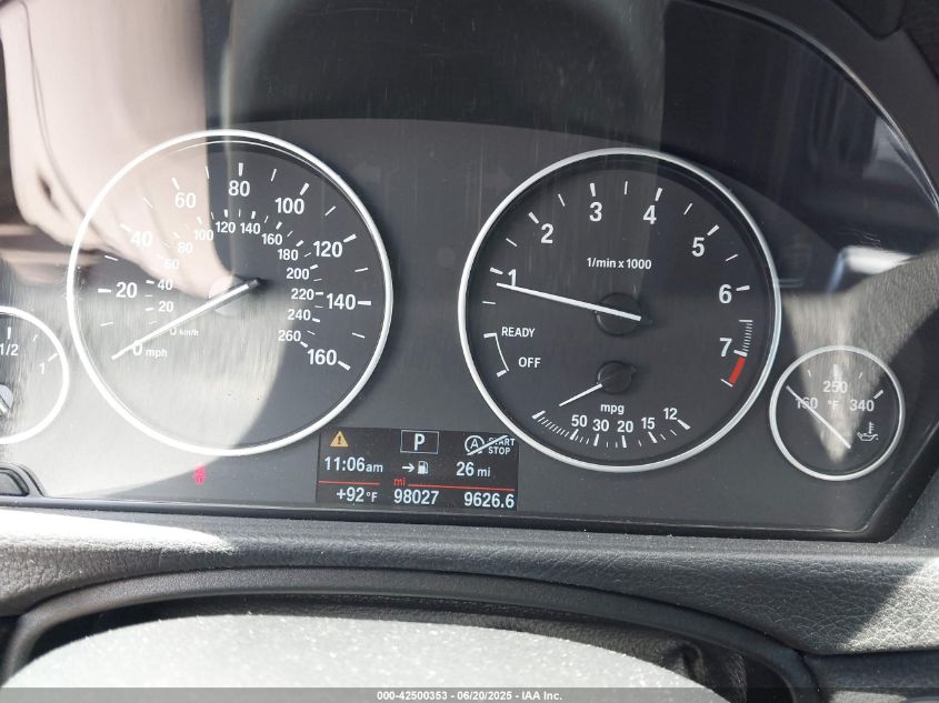 2014 BMW 328I VIN: WBA3A5C53EP603874 Lot: 42500353