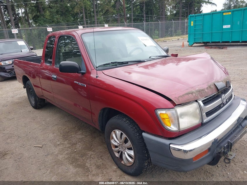 1999 Toyota Tacoma red truck gasoline 4TAVL52N4XZ410711 photo #1