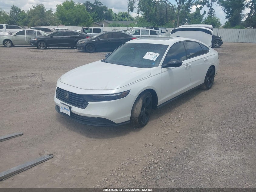 Vin: 1hgcy2f79sa033955, lot: 42993451, honda accord hybrid sport-l 20252