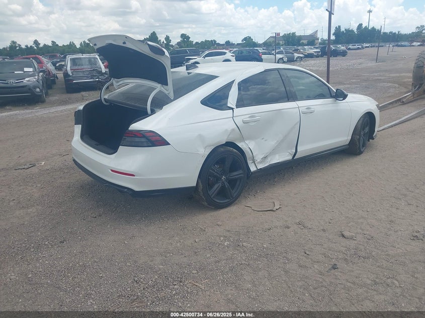 Vin: 1hgcy2f79sa033955, lot: 42993451, honda accord hybrid sport-l 20254