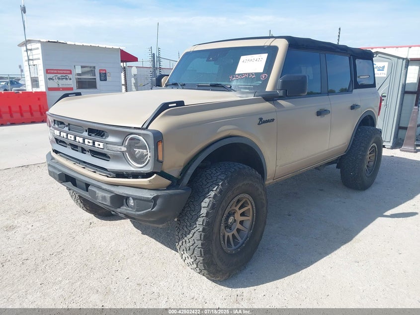 Vin: 1fmde5bhxnlb83122, lot: 42995191, ford bronco big bend 20222