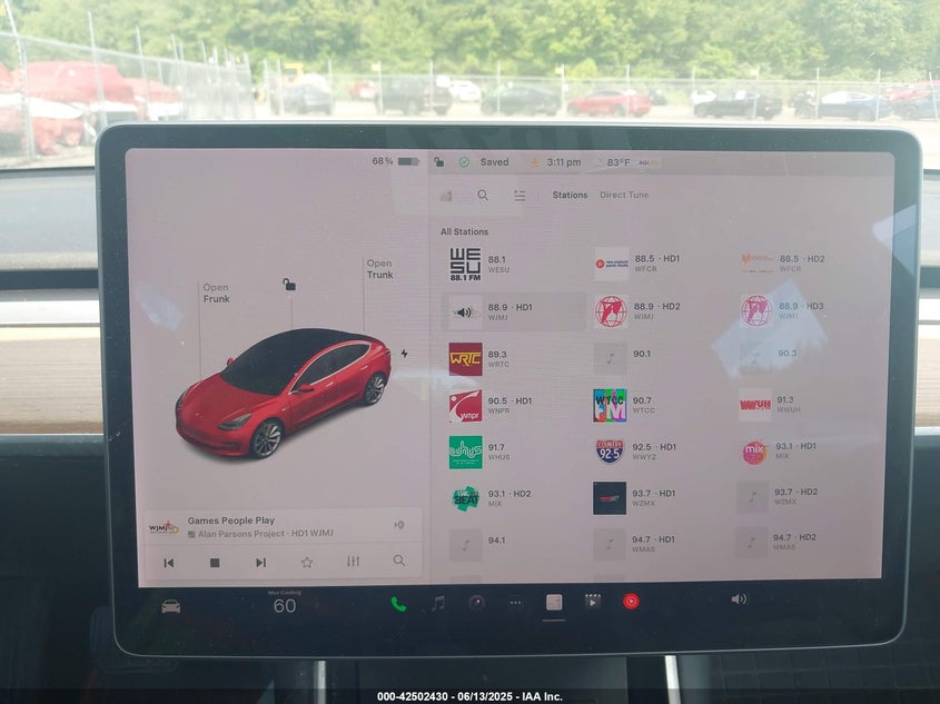 2019 TESLA MODEL 3 VIN: 5YJ3E1EA2KF311424