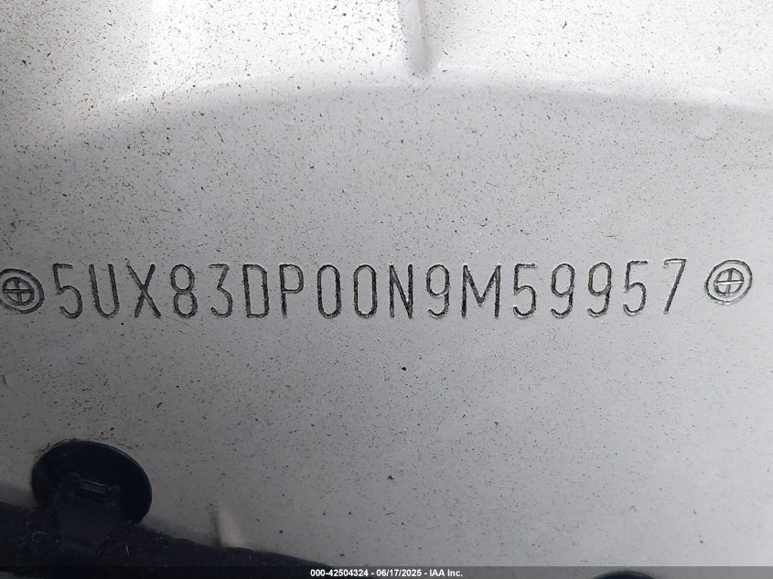 2022 BMW X3 - 5UX83DP00N9M59957