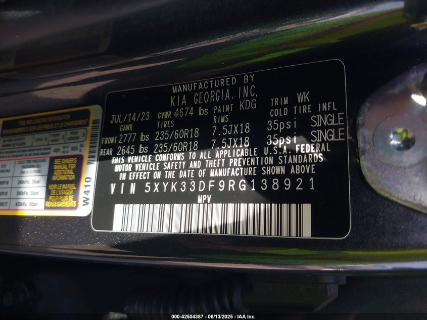 2024 KIA SPORTAGE EX - 5XYK33DF9RG138921