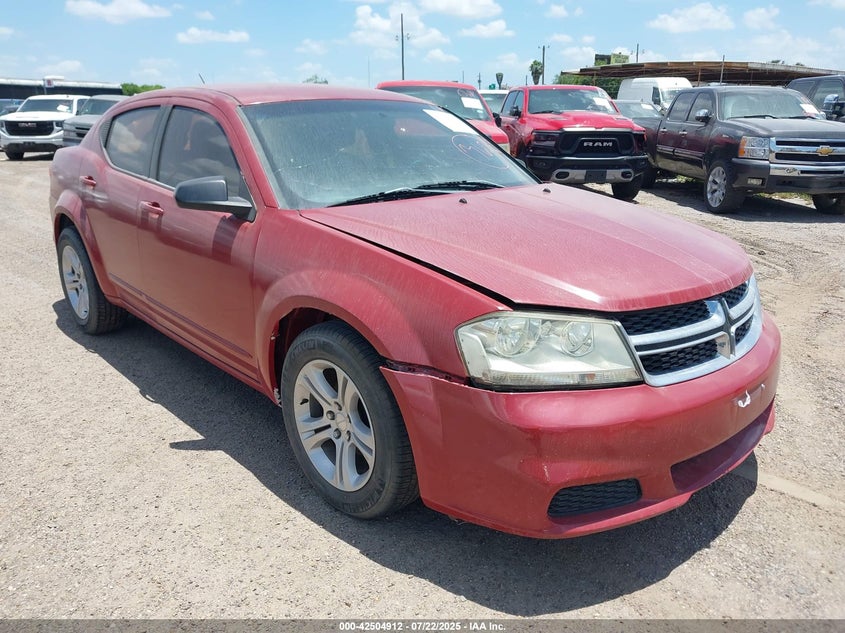 Vin: 1c3cdzab1dn589112, lot: 42997681, dodge avenger se 2013 img_1