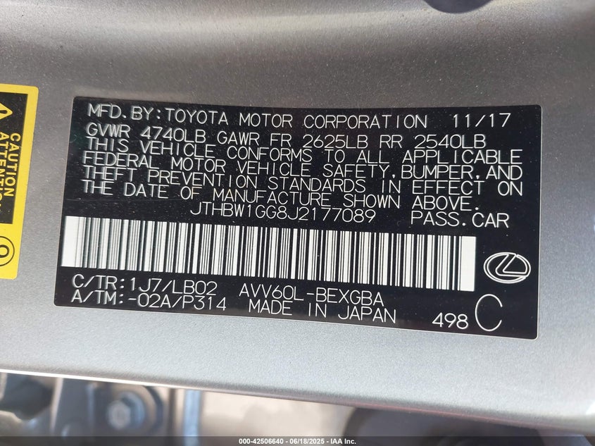 LEXUS ES 300H - zdjęcie 9