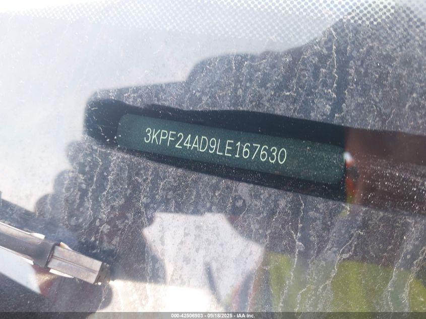 2020 Kia Forte Lxs VIN: 3KPF24AD9LE167630 Lot: 42506903