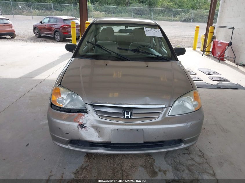 2003 Honda Civic Lx VIN: 2HGES16533H544264 Lot: 42506927