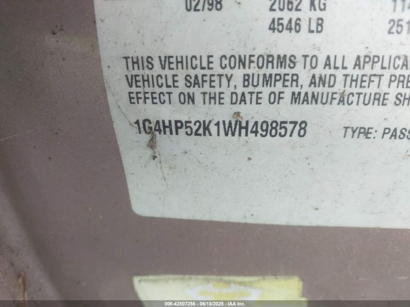 2004 Buick Lesabre Limited VIN: 1G4HR54K644113365 Lot: 42507256